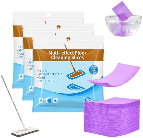 Multi-Effect Floor Clean Tablets, 2026 Upgraded Floor Cleaner Tablets, Multi-Surface Cleaner, Dissolvable Pre-Measured Deep Cleaning Cleaning Solution for Tile & Vinyl Floors (Purple 90PCS) by Byblack