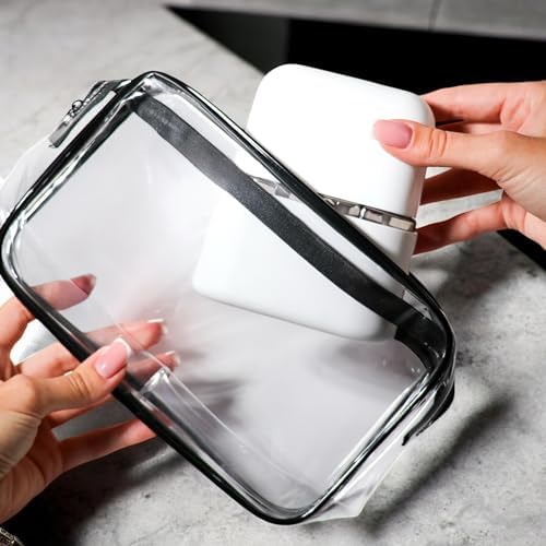 Travel Bottle Set – TSA Approved Leakproof Silicone Bottles, 5-Piece Refillable Travel Size Containers with Clear Toiletry Bag for Carry-On - Image 4
