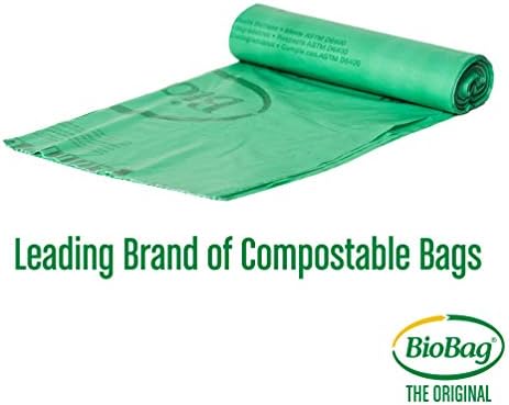 BioBag (USA) The Original Compostable Bag, 64 Gallon, 60 Count, 100% Certified Compostable Trash Bag Liners for Food Waste, Extra Strong and Durable, Trash Bag - Image 3