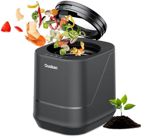4L Electric Composter for Kitchen, Smart Countertop Compost Bin by Ouaken