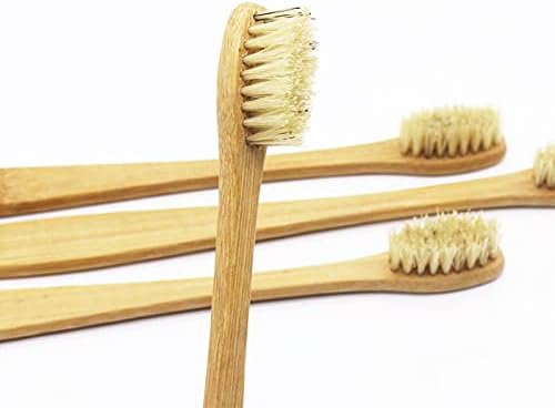 Boar Bristles Natural Bamboo Toothbrush Eco-Friendly Biodegradable Zero Waste Pack of 12 - Image 2