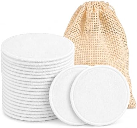 MAQIHAN Reusable Makeup Remover Pads - 15PCS Reusable Cotton Rounds by Sukh