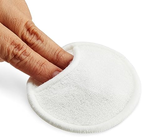 Glamlily Reusable Cotton Pads for Face Makeup Removal with Bamboo Holder and Mesh Storage Bag (White) 16 Pack - Image 5