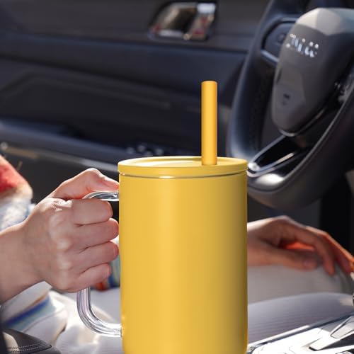 Tomorotec 15-Pack 12.2" Reusable Silicone Drinking Straws for Stanley Tumblers 20oz, 30oz, 40oz with 2 Cleaning Brushes, BPA-Free Food-Grade Flexible Straws for Fall Autumn Thanksgiving Use (Garden) - Image 6