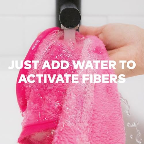 The Original MakeUp Eraser PRO, Effortlessly Remove All Makeup Using Only Water, Including Waterproof Mascara, Eyeliner, Foundation, Lipstick, Sunscreen,and More! Love Red, 1ct. - Image 3