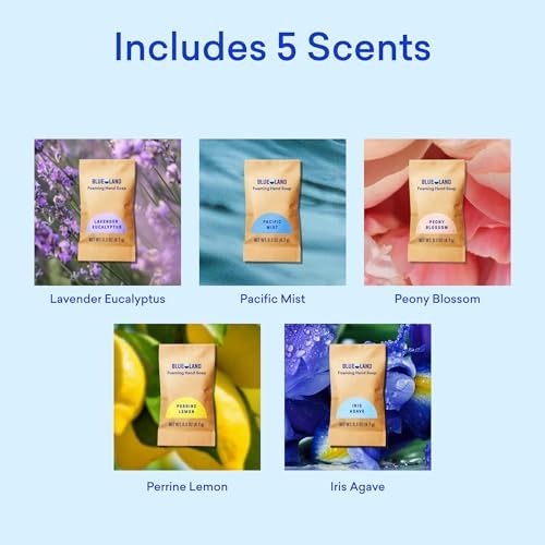 BLUELAND Foaming Hand Soap Refill Tablets, 10-Pack, Variety Scents - Image 6