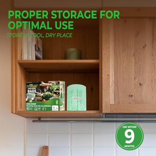 Compostable Trash Bags, 3-4 Gallon, 15 L,0.8 Mil, 80 Count - Image 6
