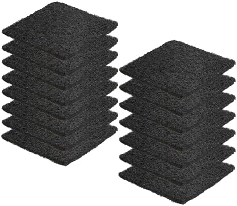15 Pack Trash Can Odor Filter Refills for Trash Can and Compost Bin, Activated Charcoal Deodorizer Sheets for Indoor Kitchen Compost Bucket Countertop and Recycle Bin, Square 3.9 Inch by Pocurhi