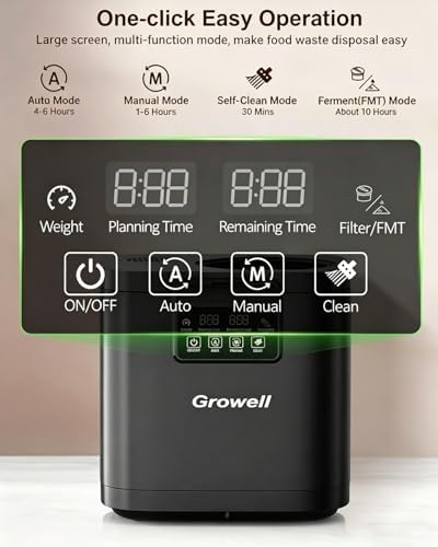 Growell Electric Composter for Kitchen, 4L Odorless Countertop Compost Bin - Image 4
