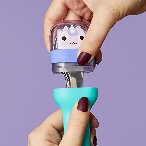 ZOKU Kids Pocket Utensil Set, Unicorn - Stainless Steel Fork, Knife, and Spoon in Case - Portable Design for Travel, School, Picnics, Camping and Outdoor Home Use - Image 4