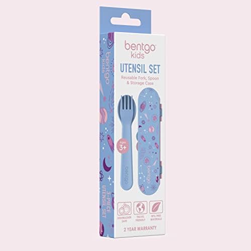 Bentgo Kids Plastic Utensil Set with Fork, Spoon, & Storage Case - Image 7