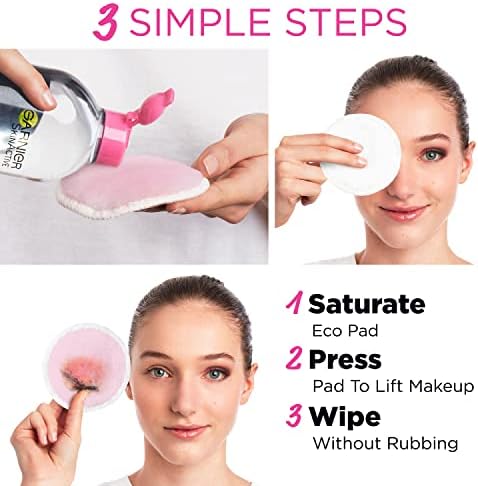Garnier Micellar Cleansing Eco Pads, Reusable, 3 Ultra-soft Microfiber Pads, 1 Count (Packaging May Vary) - Image 4