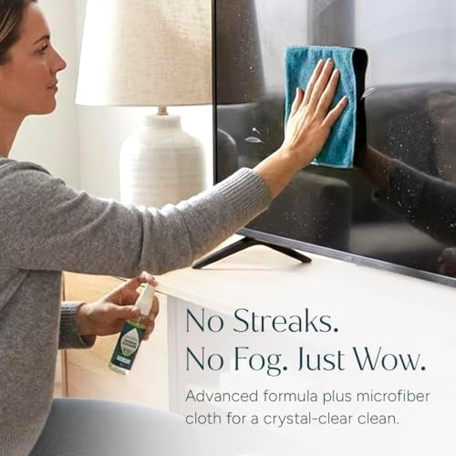 Puracy Screen Cleaner with Microfiber Cloth – All Purpose Phone, Laptop, Computer, TV Screen Cleaner for Smart TV, Streak-Free and Fingerprint-Free (4 oz, Free & Clear) - Image 5