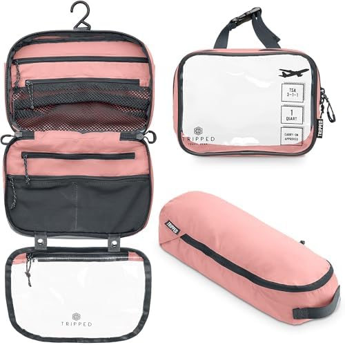 TRIPPED Travel Gear 3-Piece Travel Toiletry Bag Set by TRIPPEDTravelGear
