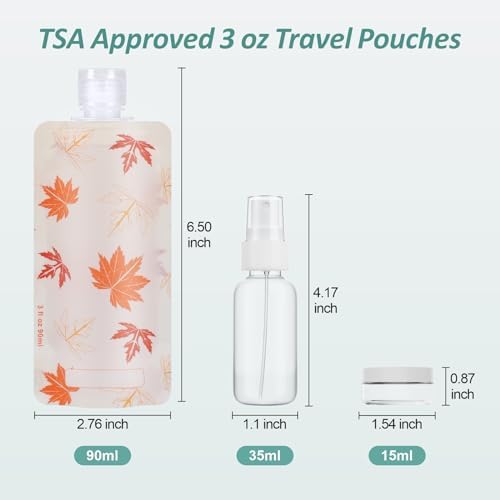 PACKISM 11 Pack Travel Pouches for Toiletries - 90ml 3 oz Liquid Container - Image 7