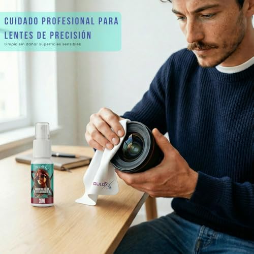Glasses Cleaner Spray Kit 1 Fl Oz Alcohol Free Lens Cleaner with 7 x 7 Inch Microfiber Cloth Safe for Coated Lenses Eyeglass Cleaner for Glasses Sunglasses Camera Lens Phone Tablet Screen - Image 4