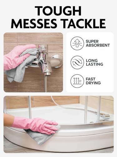 Fantasticlean Microfiber Cleaning Cloth Roll- 75 Sheets, 12" x 12" (Grey) - Image 5
