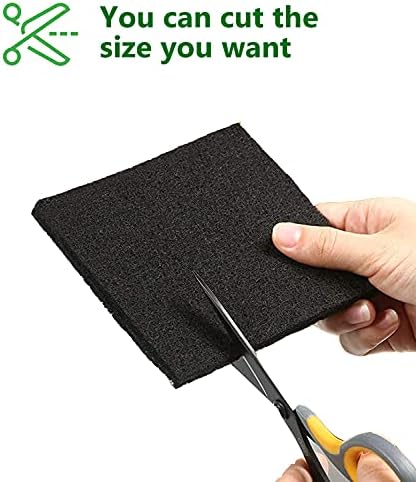10 Pack Square Compost Bin Filters Spare Activated Carbon Filter Sheets for Indoor Kitchen Compost Bucket Countertop and Recycle Bin (5 Inches) - Image 3