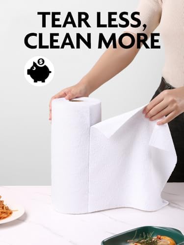 Fantasticlean Microfiber Cleaning Cloth Roll- 75 Sheets, 12" x 12" (White) - Image 2