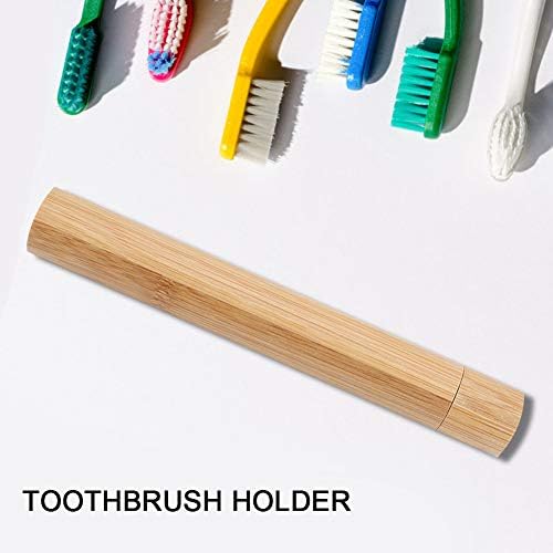 Walfront Toothbrush Travel Case Travel Toothbrush Holder Portable Tubular Toothbrush Protect Box Holder Storage Carry Case Reusable Container Holder - Image 2