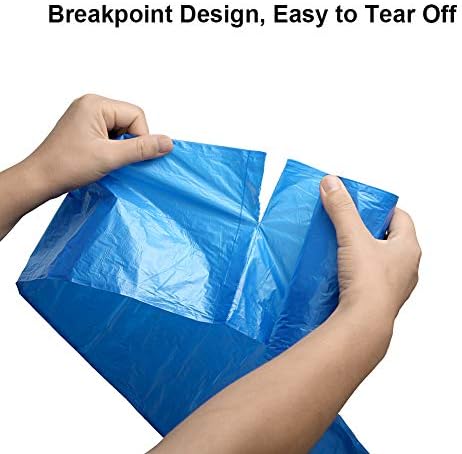 Compostable Trash Bags, 13-15 Gallon Biodegradable Trash Bags Recycled Garbage Bags Unscented Wastebasket Liners for Kitchen Office(75 Counts, Blue) - Image 3