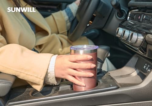 SUNWILL Coffee Tumbler, 20 oz Insulated Travel Mug Stainless Steel - Image 6