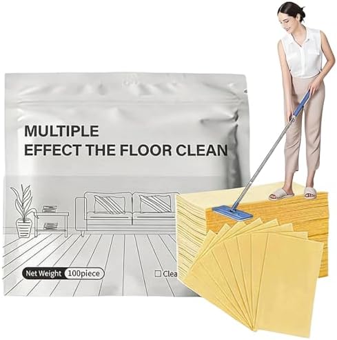 Multi-surface Floor Cleaning Tablets, 100PCS Floor Cleaning Tablets Multi- Surface Cleaner, Free Shine Floor Cleaner Tablet, Multiple Effect the Floors Clean, Concentrated Cleaner for Hardwood, Tile by Unknown