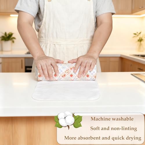 25 Pack Reusable Tissue Paperless Towel Roll Washable Cotton for Kitchen Towels Zero Waste Products Replacement Tissue (RT-G) - Image 7