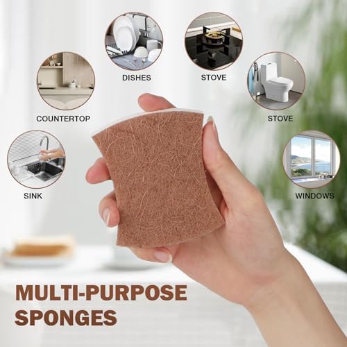 Orighty Non-Scratch Scrub Sponge, 24-Pack Sponges Kitchen Cleaning Sponges - Image 5