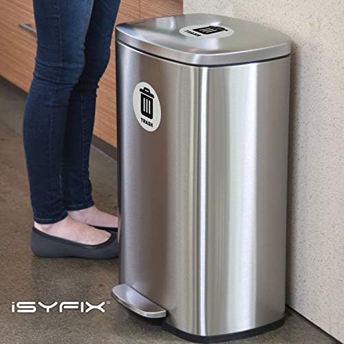 iSYFIX Trash Can Stickers Signs, 6 Pack, 5 inch - Image 6
