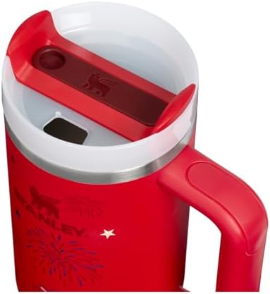 STANLEY Quencher H2.0 Flow State Tumbler, 30 oz, Chili Red Fireworks - Image 2