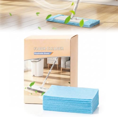 Floor Cleaning Tablets Multi-Surface Cleaner, Floor Cleaner Sheets for Mopping, Fast Dissolvable, Ease Effective Deep Clean Stains and Odors, Pet Safe, Keep it Fresh and Clean (1 Set) by Qeuxv