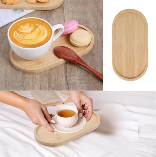 Bamboo Soap Tray, Bamboo Soap Dispenser for Bathroom CounterTop, Wooden Dish & Dispenser Tray Kitchen Holders, Dresser Jewelry Ring Dish, Holder Bathtub Organizer (Oval) - Image 6