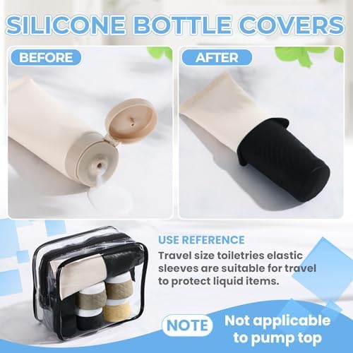 Silevoler 16Pack Travel Bottles for Toiletries, Bottles, Jars, and Covers - Image 6