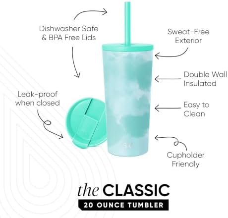 Simple Modern Iced Coffee Tumbler, Insulated | 24oz | Tie Dye - Image 2