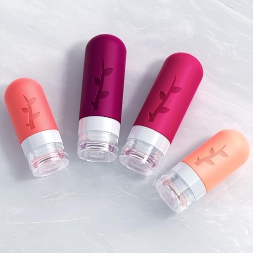 Tocelffe Travel Bottles for Toiletries, Tsa Approved Silicone Containers for Toiletries, Leak Proof Refillable Liquid 3oz 2oz Travel essentials for Shampoo Conditioner Lotion BPA Free - Image 4