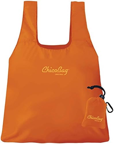 ChicoBag – Original Reusable Shopping Tote-Grocery Bag – Bundle of 5 Bags – Red – Purple – Green – Orange& Blue - Image 6