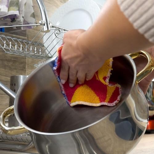 Molly’s Marvelous European Scrubbing & Scouring Pads Dishwasher Safe, Non-Scratch Cleaning for Pots, Pans, Stainless Steel, Countertops & Floors (6 Pack) - Image 2