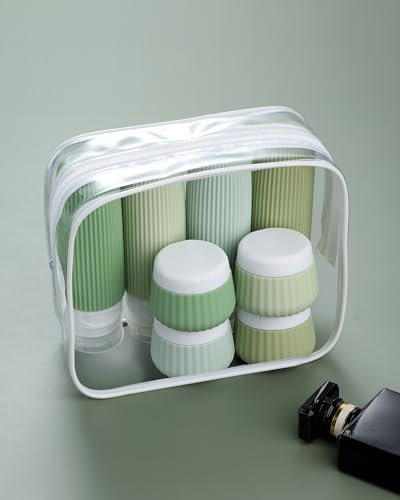 Mrsdry Travel Bottles 8 Pack, TSA Approved 3 oz Travel Containers with Clear Bag, Leak Proof Silicone Squeezable Essentials Jars - Image 5