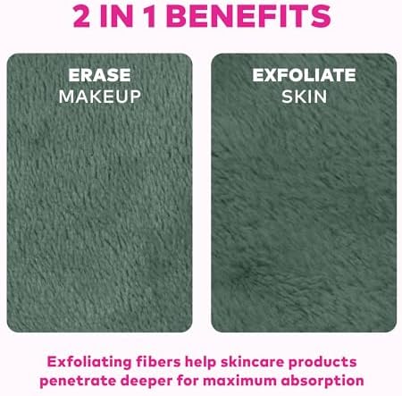The Original MakeUp Eraser 7-Day Set, Erase All Makeup with Just Water, Including Waterproof Mascara, Eyeliner, Foundation, Lipstick, Sunscreen, and More! Eat Your Greens Neutrals, 7ct. - Image 6