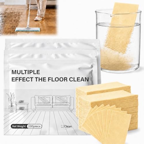 Multi-Surface Floor Cleaning Tablets – Concentrated Dissolvable Cleaner for Hardwood, Tile, Laminate & More – Heavy Duty Deodorizing, Streak-Free Shine – No Harsh Chemicals (200pcs, Osmanthus) by Unknown