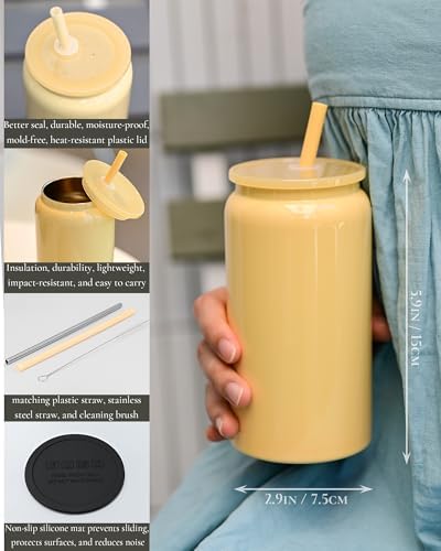 16 oz Sublimatable Tumbler, Insulated Tumbler with Straw - Image 4