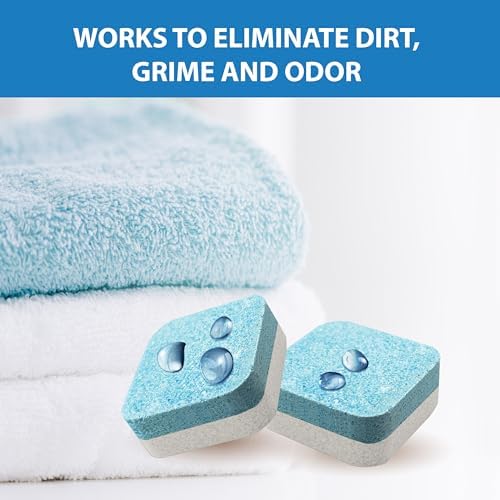 SANI 360° Washing Machine Cleaning tablets, 12 pack is Formulated with Enzyme, Deep Cleans and Deodorizes Front and Top Loading Washers use up to 1-year supply Unscented - Image 2
