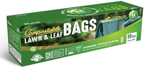 UNNI 50-55 Gallon Compostable Bags, 10 Count, 208 L, Extra Thick 1.38 Mil - Image 6