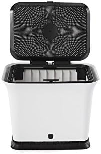 Full Circle Fresh Air Odor-Free Kitchen Compost Bin, Black and White - Image 2