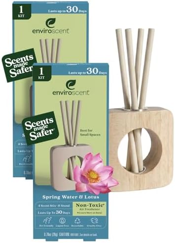 Enviroscent Scent Stix™ Starter Kit with Mango Wood Stand & Refill (2 Pack) by Enviroscent