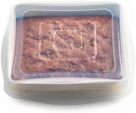 Stasher Reusable Silicone Square Stretch Lid, Food Cover for 8x8 inch Pans by Stasher
