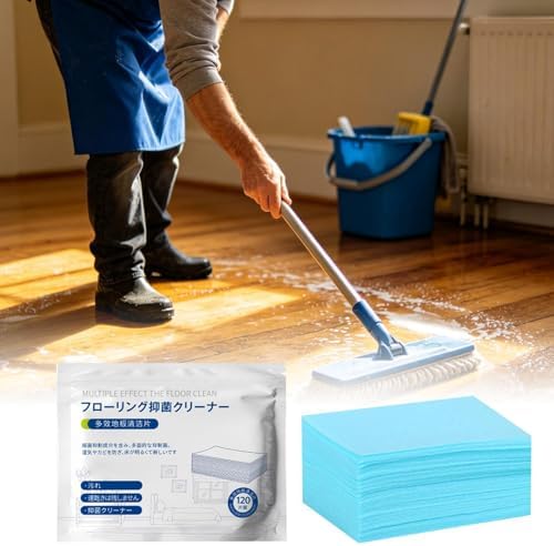 120 Pieces Floor Cleaning Tablets Sheets, Dissolvable Multi-Surfaces Floor Cleaning Tablets, For Laminate Hardwood Wall Tiles Bedroom Kitchen Office - Image 3