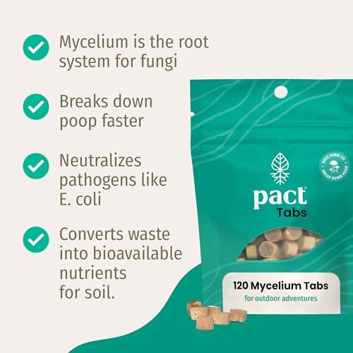 PACT Mycelium Tabs | Bathroom Supplies for Camping, Backpacking | 120 Pack - Image 4