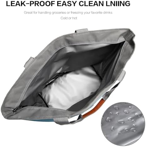 Insulated Cooler Bag Reusable Grocery Tote Bags Transport Large Lunch Box for Women - Image 5